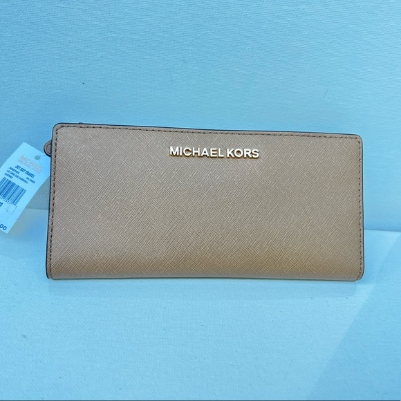 Michael Kors Jet Set Travel Card Case Wallet Khaki - Picture 10 of 11